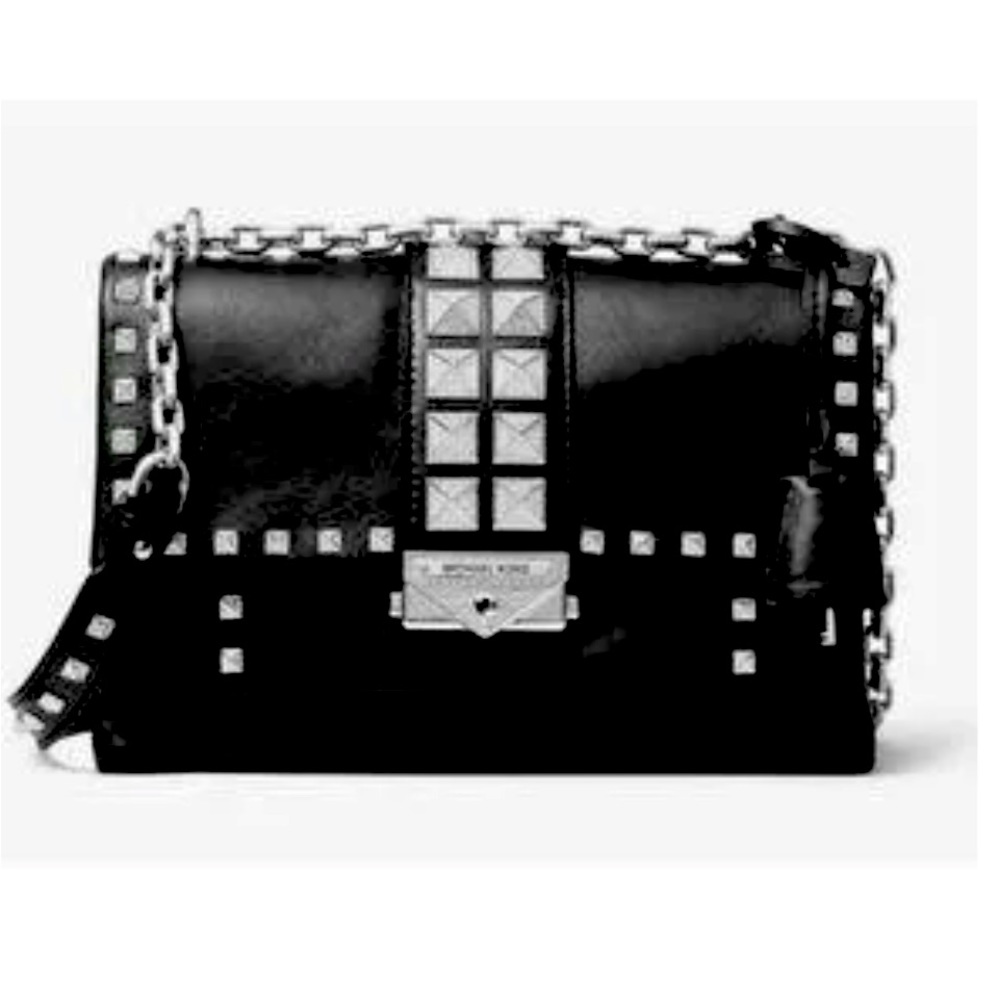 NWT MICHAEL Michael Kors Cici small with silver bling and lock and key